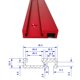 thumbnail image 1 of Varilla de empuje de riel deslizante de riel de aleación de aluminio de 45 tipos de 400 mm, mesa plegable de sierra circular eléctrica, herramientas manuales, 1 of 2