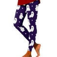 thumbnail image 2 of Hkoxplj Halloween Leggings for Women Cotton Blend High Waist Printed Leggings Bat Ghost Pumpkin Funny Novelty Casual Workout Stretch Pants Festival Party Tights All Season Athletic Leggings, 2 of 6