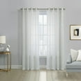 thumbnail image 1 of Loft Living Banan Transparent panneau de rideau à œillets 52 x 84 in Blanc, 1 of 7