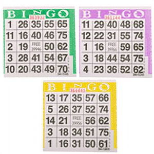 1on Triple Pack Bingo Paper Game Cards - 1500 per pack