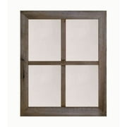 AllBarnWood 2" Large 4-Pane Barnwood Window Mirror Ocean-Vertical (Short Side)