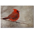 thumbnail image 2 of Trademark Fine Art Lois Bryan Cardinal In Winter Canvas Wall Art - 22x32, 2 of 2