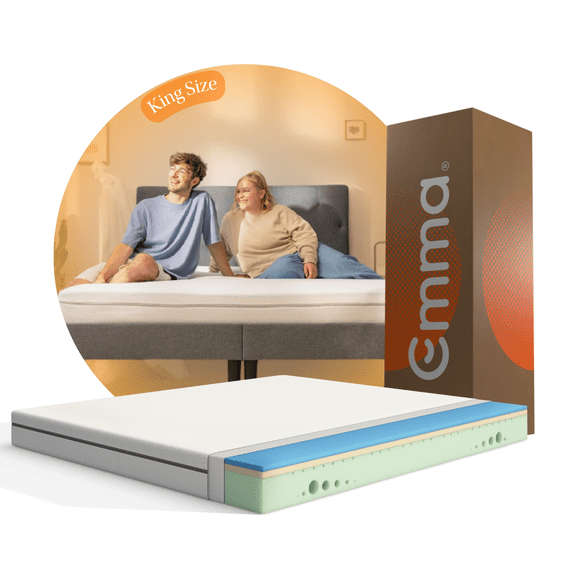 Colchón King Size Emma Comfort Plus | Memory Foam | Anti Movimiento