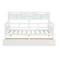 thumbnail image 4 of Ozi Twin Size Metal Daybed with 2 Drawers - White, 4 of 17