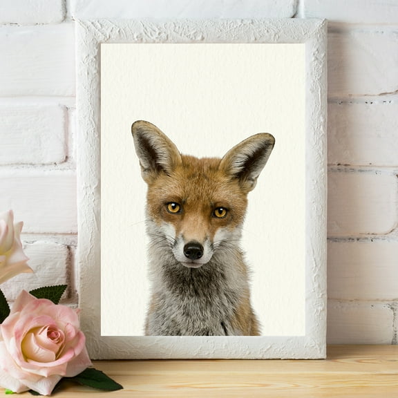 Baby Woodland Fox - Nursery Wall Décor Farm Baby Animal Art Print