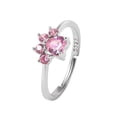 thumbnail image 1 of Anillo con diseño de pata de gato con circonita cúbica, anillo moderno con apertura ajustable, código uniforme, regalo maravilloso Wmkox8yi sjalhkljlk2691, 1 of 1