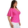 thumbnail image 2 of Blusa juvenil Roman Fashion/Tallas Extras, 0442 (Fiusha) fucsia 38 Roman Fashion BL-ELY-0442-FIUSHA, 2 of 7