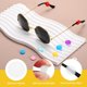 thumbnail image 3 of Uxcell 20Parejas Retenedores de Gafas de Silicona, Ganchos para Oídos Antideslizantes de Silicona Suave y Elástica para Gafas de Sol, Estudio, Transparente, 3 of 6
