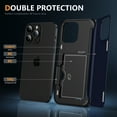 thumbnail image 2 of Dteck for iPhone 13 Pro Case with 2 Pack Screen Protector, Military Grade Shockproof Full Body Protection Phone Case with Card Holder Flip Kickstand for iPhone 13 Pro,Blue, 2 of 7