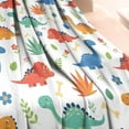 thumbnail image 3 of White Cartoon Dinosaurs Bones Pattern Blanket,Comfortable Soft Lamb Wool Throw Blanket,All Season,Warm Lightweight Blankets for Sofa Bed Couch Living Room Chair,60"x80", 3 of 4