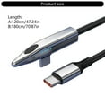 thumbnail image 5 of AOOOWER 240W Fast Charging Cable 90 Degree Angled Type C Connector For Phone 16, 5 of 12