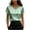 *1-Green, variant on VBVC Women's Satin Long Sleeve Blouse,Ladies Crew Neck Pearl Trim Work Shirt,Elegant Silk-Like Office Top for Women,Army Green,S-2XL