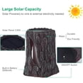 thumbnail image 4 of Luces solares para exteriores, tocones en llamas, linternas de llama parpadeante, iluminación decorativa de paisaje con energía solar para jardín, patio, camino, terraza, patio (paquete de 2), 4 of 5
