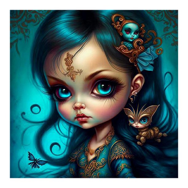 Pintura de diamante 5D DIY Kit completo de taladro redondo Elf Girl Decoración del hogar (NH3192) Hugtrwg Para estrenar