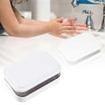 thumbnail image 2 of Flip Top Soap Dish with Lid Drainage Soap Holder Box, No Punch Bathroom Soap Rack Storage Container for Sink Counter Toilet Laundry Room Home Hygiene Organization, 2 of 4