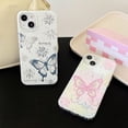 thumbnail image 6 of Silver Plated Butterfly Firework Soft  for iPhone Case (Pink,iPhone 14), 6 of 6