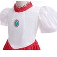 thumbnail image 4 of SUEE Princess Peach Costume for Girls Deluxe Fancy Dress Up Outfit with Accessories, 4 of 7