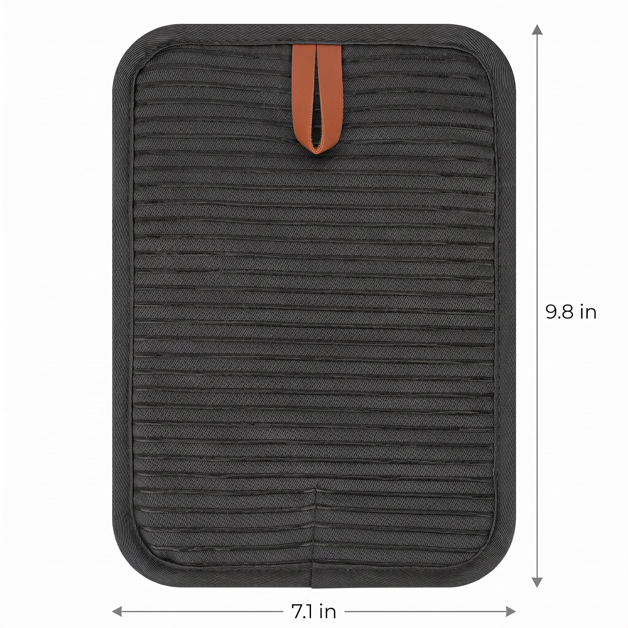 Unique Bargains Silicone Heat Resistant Trivets Non Slip Hot Pads Gray 2Pcs