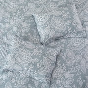 Modern Threads Olivia 8-Piece Reversible Adult Unisex Bed in a Bag, Gray Floral, Full