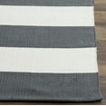 thumbnail image 2 of SAFAVIEH Montauk Saranna Striped Cotton Area Rug, Grey/Ivory, 4' x 6', 2 of 5