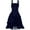 Navy Renaissance Dress Women,S, M, L, XL, variant on Pirate Corset Dress Women Sleeveless Ruched Layered Dress Wide Thick Strap Tank Top Midi Dresses Steampunk Goth Clothes