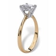 thumbnail image 2 of PalmBeach Jewelry 2.50-Carat Round Genuine Topaz 10k Yellow Gold Solitaire Bridal Engagement Ring, 2 of 5