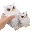 thumbnail image 3 of OUNONA Resin White Owl Family Statue Detailed Craftsmanship Weatherproof Garden Ornament, 3 of 5