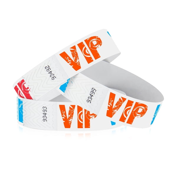 500 Tyvek WristCo Wristbands for Events | VIP | Water-proof Tamper-Proof Designs Prevents Reuse – Premium Grade Bracelet for Hospitals & Medical ID, Party, VIP Identification, USA Made