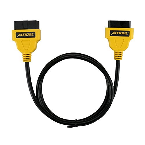Autool OBDII OBD2 16 Pin Male Female Cable Diagnostic Extender Extention Cable 