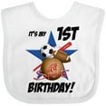 thumbnail image 3 of Inktastic 1st Birthday All Stars Boys Baby Bib, 3 of 4