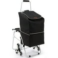 thumbnail image 2 of VEVOR 50L Stair Climbing Cart with Foldable Design, Waterproof Bag, and Built-in Seat, 2 of 12