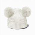 thumbnail image 6 of NOLDARES Toddler Hat Glove Set, Kids Winter Hats Warm Knitted Beanie Mittens Gloves for Baby Girls Boys(M029-White), 6 of 7