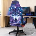 thumbnail image 5 of HUIACONG Galaxy Wolf Gaming Chair Covers Stretchable Racing Chair Slipcover Stretch Fabric Office Chair Cover Breathable All-Season Weather Resistant Keeps Chair Cool and Warm, 5 of 6