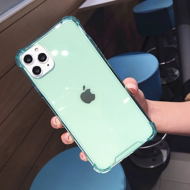 Funda transparente a prueba de golpes para iPhone 14 13 12 Mini 11 ProMax XS XR 6S 7 8Plus, carcasa transparente antigolpes para teléfono, funda trasera suave de TPU Tan Jianjun unisex