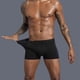 thumbnail image 4 of Ropa interior para hombres Algodón suave Alta elasticidad Fuerte absorción Secado rápido Cintura media Ropa interior para hombres para deportes diarios 4 Negro 4XL en talla CN/XL en talla EE. UU., 4 of 8