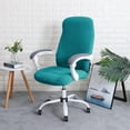 thumbnail image 2 of ORUYROP Office Chair Cover Water Resistant Laurel Green Stretch Jacquard Computer Chair Slipcover for Armrest Chairs L, 2 of 7
