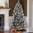 thumbnail image 2 of National Tree Company 7.5 ft. Snowy Glacier Pine Tree with Dual Color® LED Lights, 2 of 4