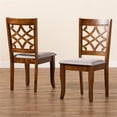 thumbnail image 4 of Bowery Hill Grey Walnut Brown Finished Wood 2-Piece Dining Chair Set, 4 of 8
