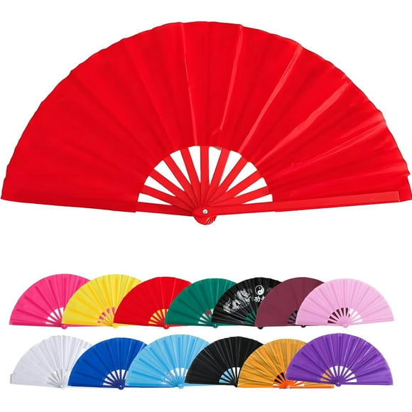Tingzi Large Clacking Fans for Line Dancing, Clack Fans for Line Dancing, Snap, for Popping Fan, Foldable Line Dance