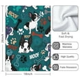 thumbnail image 3 of 2 Pcs Funny Kitchen Towels,Boston Terrier with Bones and Paws Microfiber Dish Towels,Kitchen Tea Towels,Kitchen Towel Set (18" X 26"), 3 of 3
