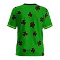thumbnail image 4 of LEKWK St Patricks Day Shirt Women Suit With Gold Graphic Tees Short Sleeve Novelty Tops Casual Tops 3D Vest Print Holiday Clothing, 4 of 7