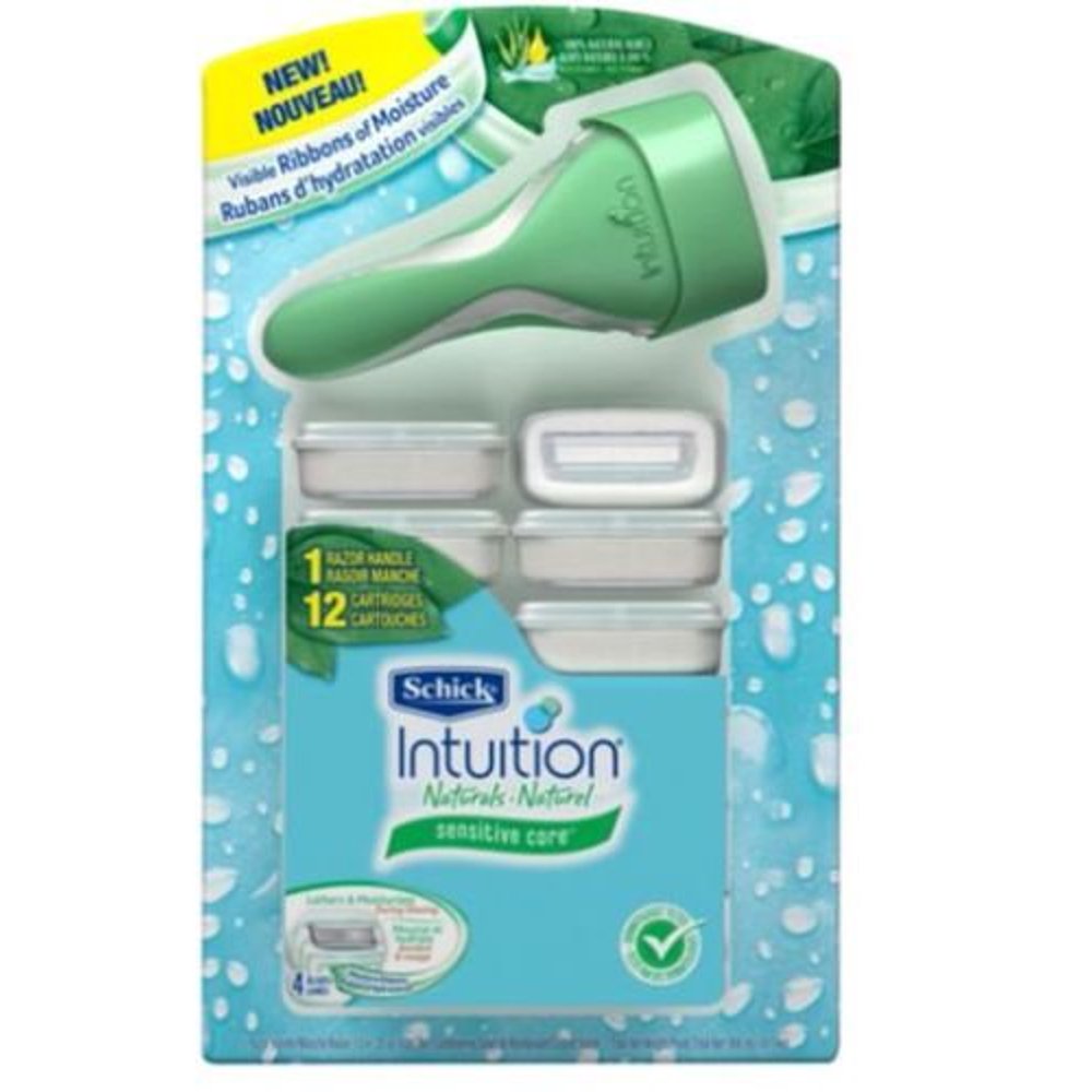 Intuition Naturals Sensitive Care Razor with 12 Cartridges ...