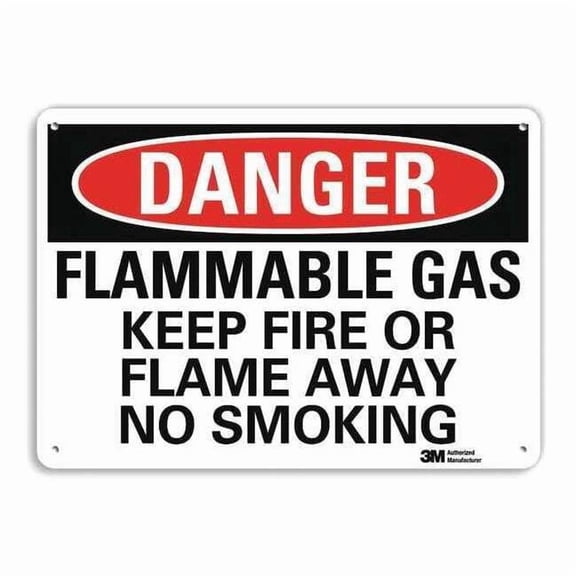 Lyle Danger No Smoking Sign,10" x 14",Alum U3-1477-RA_14X10