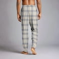 thumbnail image 5 of 3PCS Pajama Pants Men Plaid Drawstring Pajama Pants with Pockets Elastic Waist Pj Pant Sleepwear Comfortable Casual Lightweight Baggy Relaxed Fit Bottom Pants,2XL, 5 of 7