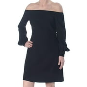 Jill by Jill Stuart Women's Dress Black Off-The-Shoulder Shift $358