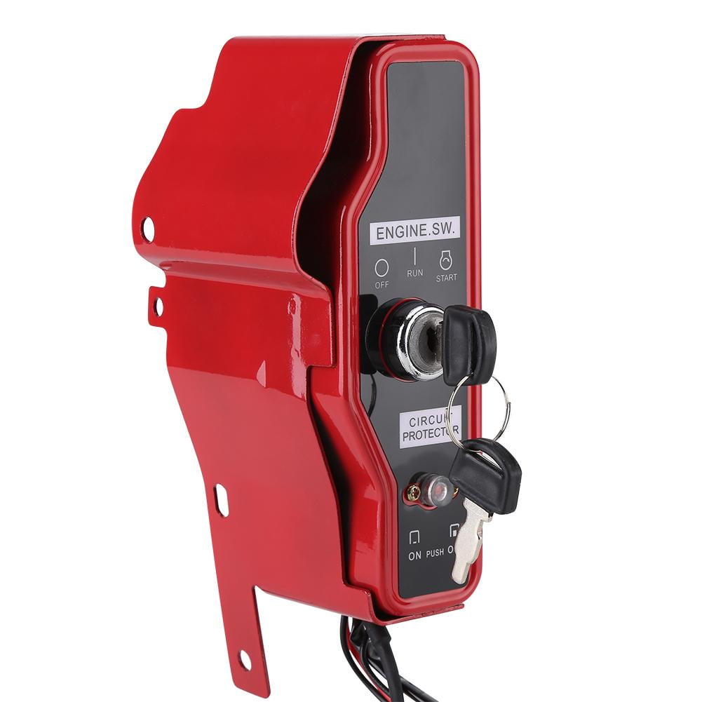 LYUMO Electric Ignition Switch & 2 Key Panel for Honda GX340 GX390 11HP 13HP Engine, Electric