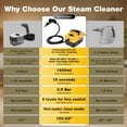 thumbnail image 5 of Powerful Steam Cleaner, 15s Heat-Up 1.6L Tank 3.5 Bar High Pressure,Heating Steamer with 6 Levels,1500WHandheld Portable Steamer for Home Car Tile Grout, 5 of 9
