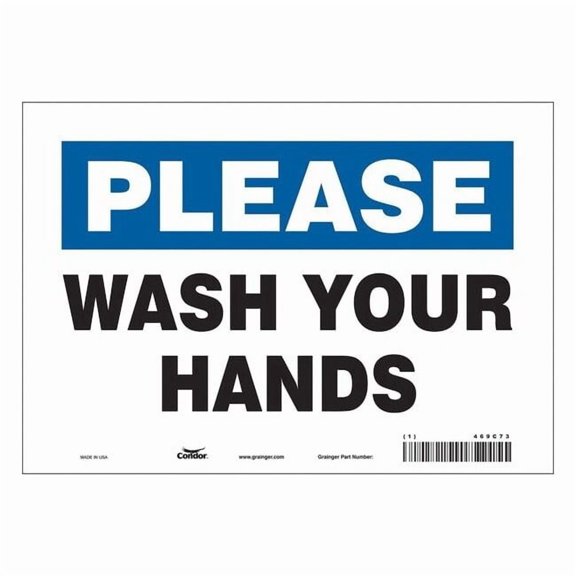 Condor Safety Sign,7 in x 10 in,Vinyl 469C73