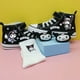 thumbnail image 2 of Kuromi zapatos para niños dibujos animados lindo 2025 zapatos de lona de alta calidad estudiante de padres e hijos princesa niños de mediana edad niñas de escuela primaria, 2 of 4