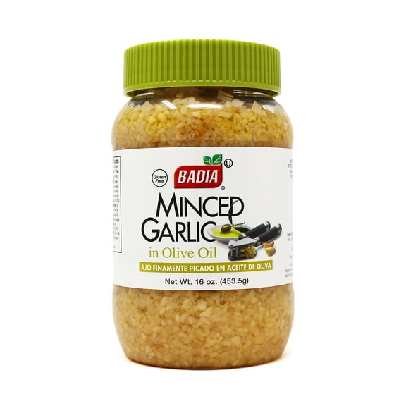 Pack of 12, Badia Minced Garlic in Olive Oil, 16 oz